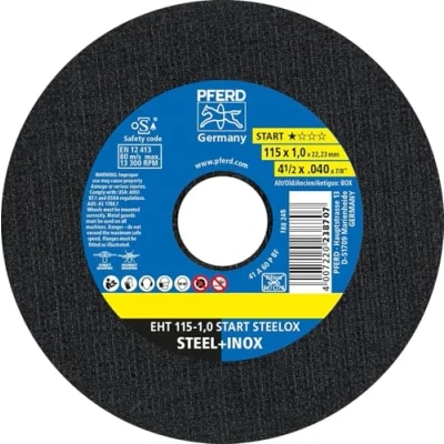 Image of PFERD 1.0 mm cutting discs box 25 115 x 22.23 mm, 69120943 for high performance and solid service life on steel stainless (INOX)