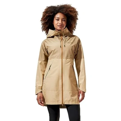 Image of Berghaus Women&#039;s Rothley Gore Tex Waterproof Rain Mac Slim Fit Adjustable Eco Friendly Coat, Starfish/Kelp, 10