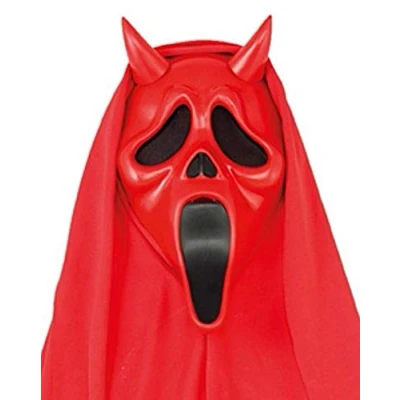 Image of Chaks FW93333D Red Ghost Face Devil Mask with Hood