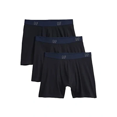 Image of GAP Men&#039;s 3 Pack Boxer Brief Underpants Underwear, True Navy, XL