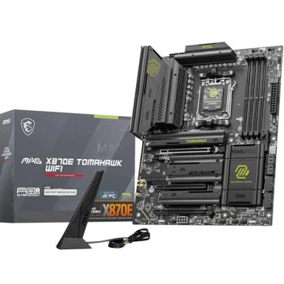 Image of MSI MAG X870E TOMAHAWK WIFI Motherboard, ATX Supports AMD Ryzen 9000/8000 / 7000 Processors, AM5 80A SPS VRM, DDR5 Memory Boost 8400+ MT/s (OC), PCIe 5.0 x16, M.2 Gen5, Wi Fi 7, 5G LAN