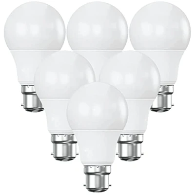 Image of DECK INN Pack of 2 BC B22 LED GLS Light Bulbs,60W Incandescent Bulb Equivalent, 9W, 807lm, Warm White 2700K, A60 Bayone Cap Bulbs [Energy Class A+]