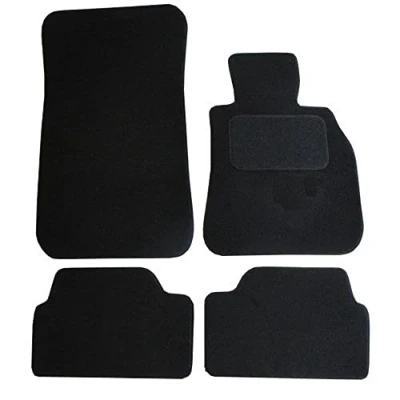 Image of JVL 1032 Fully Tailored Carpet Car Mat, Set of 4, Black