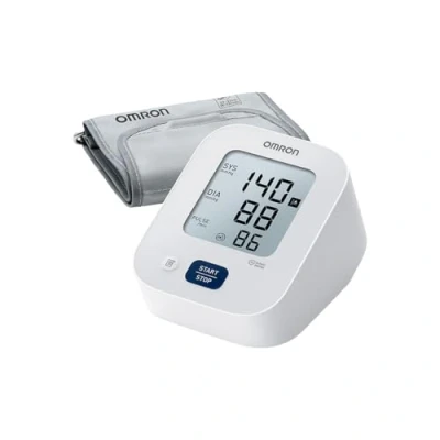 Image of OMRON X2 Essential, Clinically Validated Automatic Upper Arm Blood Pressure Monitor with Hypertension and Irregular Heartbeat Indicator, Medium Cuff (22 32cm)