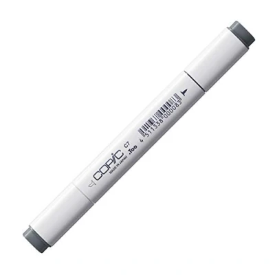 Image of COPIC Classic Coloured Marker Pen (C 7) Cool Gray No.7, For Art &amp; Crafts, Colouring, Graphics, Highlighter, Design, Anime, Professional Beginners, Supplies Colouring Books