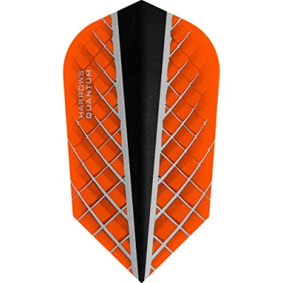 Image of Harrows Quantum X Dart Flights 100 Micron Slim 3D Effect 1 Set (3) (Orange)