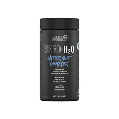 Image of Applied Nutrition Shed H20 Water Out ABE All Black Everything Complex, Help to Excess Water, Perfect for Bodybuilding Athletes, 180 Capsules 30 Servings