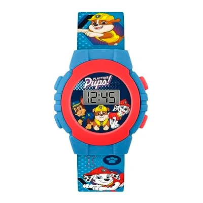 Image of Paw Patrol Boy&#039;s Digital Quartz Watch with Plastic Strap PAW4555 AMZ