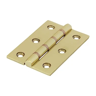 Image of Timco Double Phosphor Bronze Washered Hinges Solid Brass Polished (Size 76 x 50 2 Pieces)