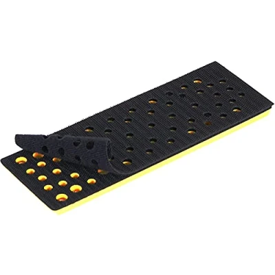 Image of Mirka Backing Pad Medium hardness + Saver 70 x 198 mm / Grip for orbital sanders DEOS DEOS383CV with 48 dust extraction holes free sanding net abrasives