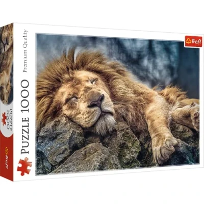 Image of Trefl 916 10447 EA 1000 Teile, Premium Quality, für Erwachsene und Kinder ab 12 Jahren 1000pcs Sleeping Lion, Coloured, Katzentreffen
