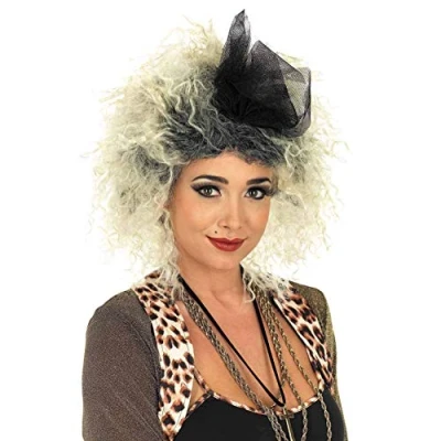 Image of Fun Shack Womens 1980s Pop Star Wig, 80s Wig Women, Wigs for Women Fancy Dress, Popstar 80 s One Size