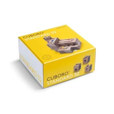 Image of Cuboro Standard 32 Medium starter set with track elements, 13 types, Swiss beech wood