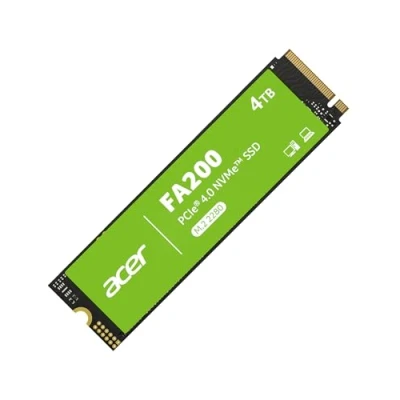 Image of Acer FA200 M.2 2280 SSD 4TB: PCIe 4.0 NVMe Gen4x4 with HMB &amp; SLC, Up to 7200 MB/s Read Speed, Internal Solid State Drive for Laptop, Desktop PC PS5 Compatible
