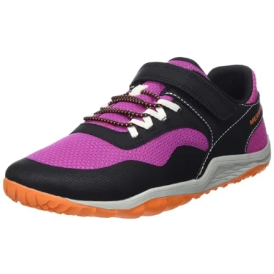 Image of Merrell Trail Glove 7 Unisex Hiking shoes for kids, Size: 6, Fuchsia/black Textile/synthetics