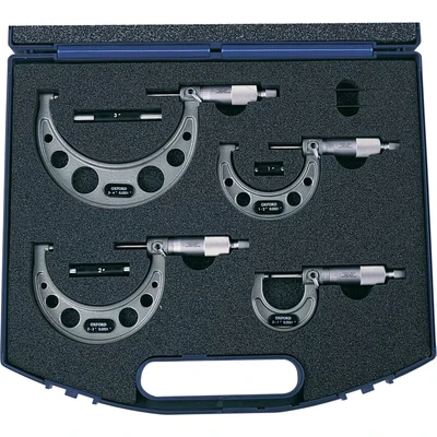 Image of Oxford 0 4&quot; 4 Piece External Micrometer Set