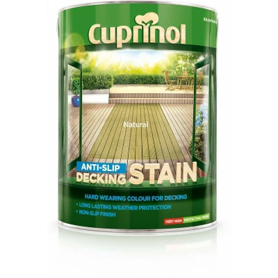 Image of Cuprinol Anti Slip Decking Stain 5L Natural