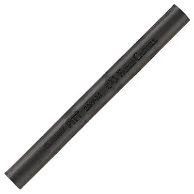 Image of Faber Castell Compressed Pitt Medium Charcoal Stick Black
