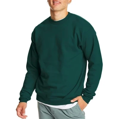 Image of Hanes Men&#039;s P1607 Sweatshirt, Deep Forest, XXL UK