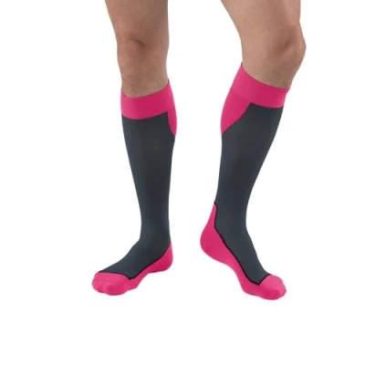 Image of JOBST Sport Knee High The Graduated Compression Socks for Sports Lovers 15 20 mmHg Unisex Design, Pink, Small