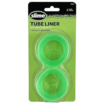 Image of Slime 20274 Bike Tube Flat Protectors and Liners, Lightweight, fits 12 26 x 1.5″ 2.125″, Proof for 2 Tires
