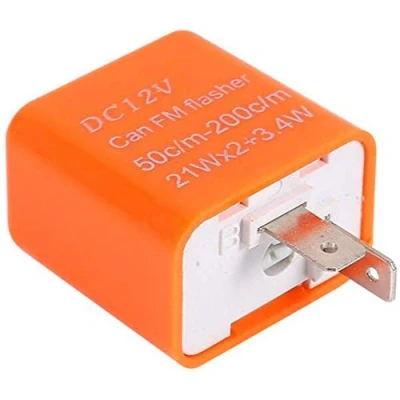 Image of 2Pin Flasher Relay Speed Adjustable 12V for Motorcycle LED Indicators Turn Signal Light