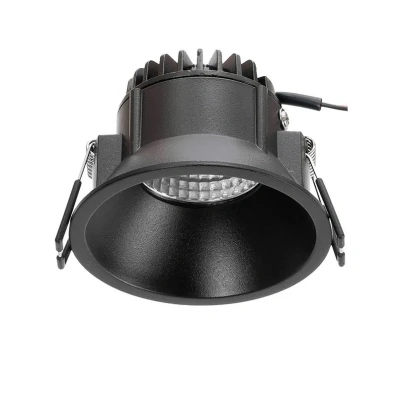 Image of Arcchio LED downlight Niria, black, 4,000K