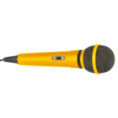 Image of MP Essentials Dynamic Handheld DJ Singing Karaoke Microphone (Yellow)