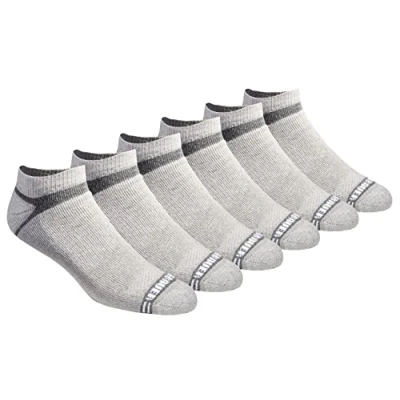 Image of Eddie Bauer Men&#039;s Socks Dura Dri Moisture Control Low Cut Socks, Grey (6 Pairs), Large (Pack of 6)