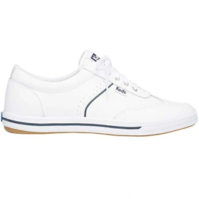 Image of Keds Women&#039;s Courty Sneaker, White Leather, 5 UK