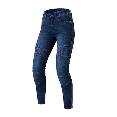 Image of Ozone MOTO Agness II Lady Motorcycle Jeans Women Aramid Fiber Lining Knee Protectors Level 2 Pockets for Hip and Tailbone Slim fit
