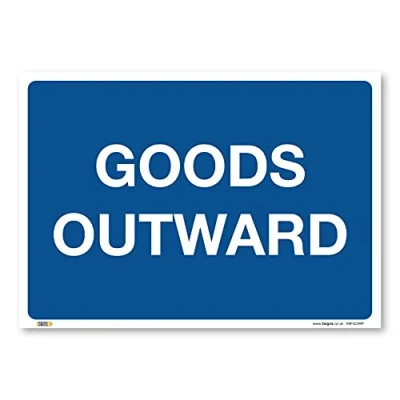 Image of Goods outward, A2 594x420mm, Deliveries access, Warehouse Information Safety Signs