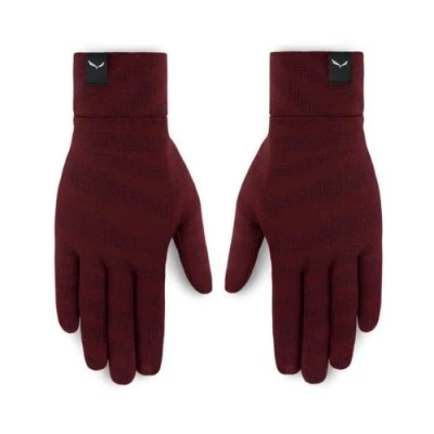 Image of Salewa Cristallo Merino Women&#039;s Gloves, Red, 6/S