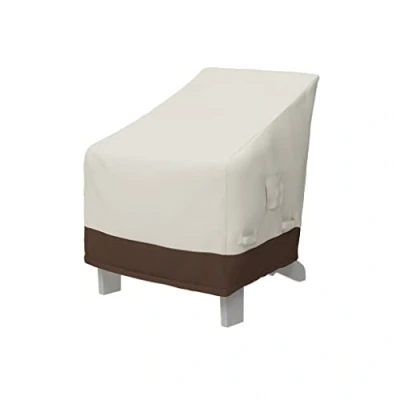Image of Amazon Basics Adirondack Patio Chair Cover, Beige + Tan