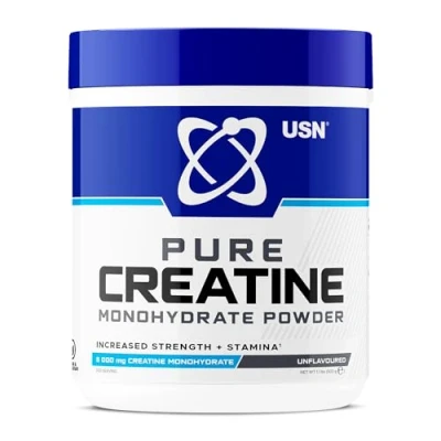 Image of USN Micronized Creatine Monohydrate Powder, Unflavoured 500g, Energy Drink for High Intensity Training, Muscle Growth, 100% Powder Intra Workouts, Dietary Supplement