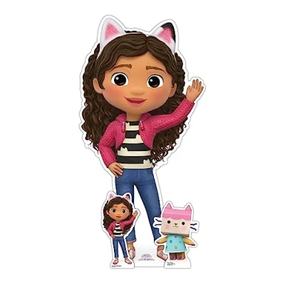 Image of Star Cutouts SC4274 Gabby Waving Gabby&#039;s Dollhouse Mini Cardboard Cut Out, Small