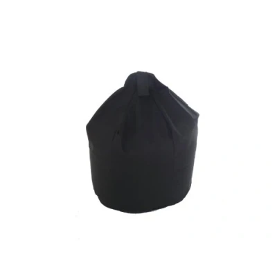 Image of Children Size Cotton Bean Bag With Beans In Black