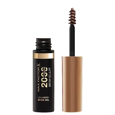 Image of Max Factor 2000 Calorie Volumising Brow Sculpt Gel, Long Lasting, Plumped &amp; Fuller Looking Brows, Waterproof, Smudge Proof, Shapes Intensifies, 001 Dark Blonde, 4.5ml