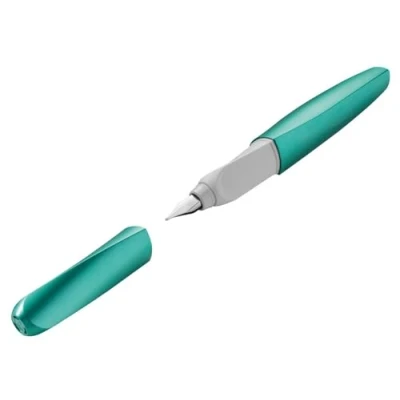 Image of Pelikan Twist Cold Alaska M Fountain Pen for Right and Left Handed Users