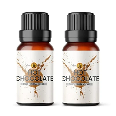Image of Aroma Energy Hot Chocolate Fragrance Oil 20ml (2 x 10ml) Highly Scented for Making Candle, Soap, Wax Melt, Diffuser etc