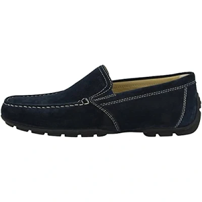 Image of Geox Mens U Moner V Moccasins, Blue, 9.5 UK