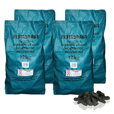 Image of The Chemical Hut 48KG of Premium Grade Large Lumpwood Restaurant Cooking Charcoal (280L)