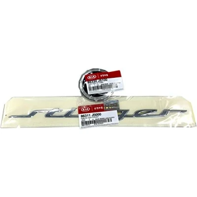 Image of KIA Stinger Mobis Compatible for Front &amp; Rear Emblem 2 Pcs 17 20