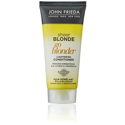 Image of John Frieda Go Blonder Lighting Conditioner for Blonde Hair Travel Size, 50 ml