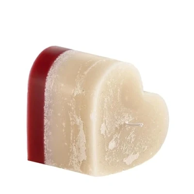 Image of Rose &amp; Oud Original Organics Heart Shaped, Luxury Cosy Scented Candle for The Home Hand Poured 100% Recycled Wax Up to 80 Hours Burn Time, Gift Men and Women