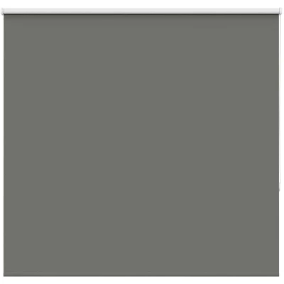 Image of vidaXL Roller Blind Blackout Grey 165x130 cm Fabric Width 161.6 Polyester