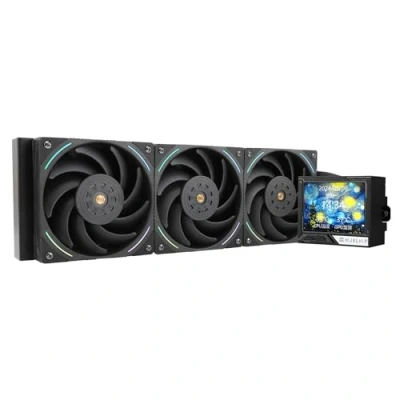 Image of Thermalright Mjolnir Vision 360 ARGB Black AIO CPU Liquid Cooler,IPS LCD Screen with 320 * 240 Resolution,for AM4/AM5 and LGA1700/1851,’3.5 inch’Magnet Absorbent for Images