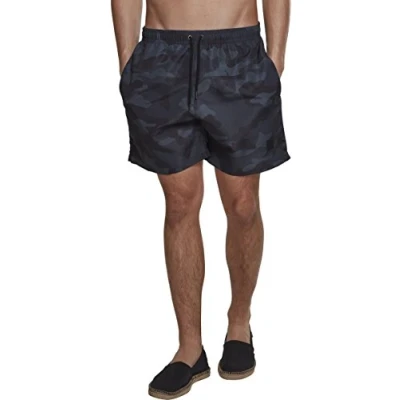 Image of Urban Classics CAMO Swimming shorts, Men&#039;s, Size: Large, Darkcamo