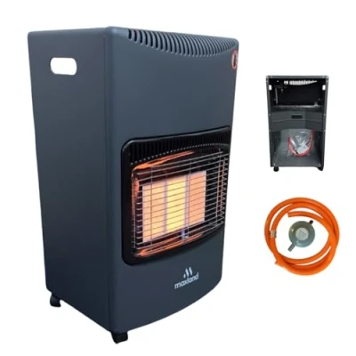 Image of LARGE 4.2KW CALOR GAS PORTABLE CABINET HEATER FIRE BUTANE WITH REGULATOR &amp; HOSE, Onecolor