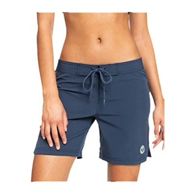 Image of ROXY Women&#039;s To Dye 7&quot; Boardshort Board Shorts, Mood Indigo 211, M UK